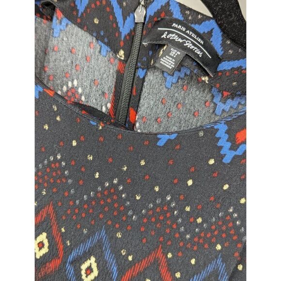 & other stories geometric long sleeve dress size 4 - Picture 3 of 5
